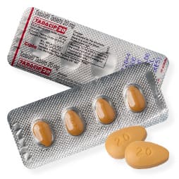 Cialis genérico marca Tadacip con la dosis de 20 mg.