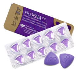 Viagra genérico marca Fildena con la dosis de 100 mg.