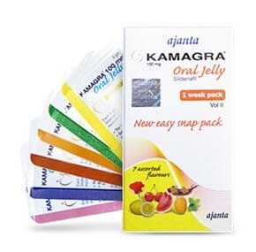Viagra genérico marca Kamagra Oral Jelly con la dosis de 100 mg.